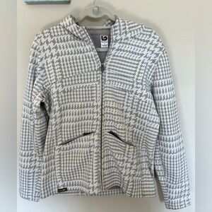 Burton Houndstooth Coat Jacket Size Medium